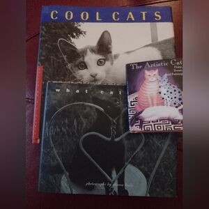 Feline Art Photo 3 Pc. Book Bundle Gift